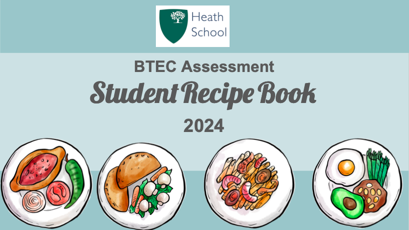 Heath School Student Recipe Book 2024, cover image