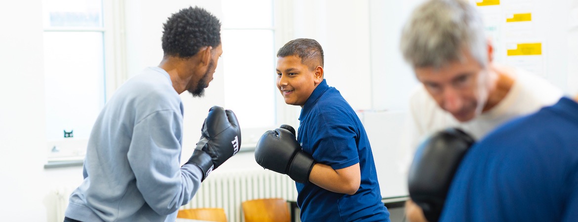 Boxing Class at Heath School Camden
